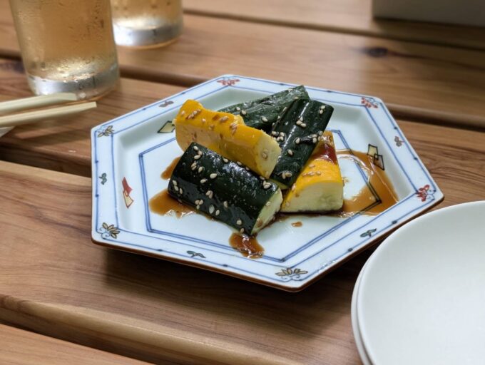 冷やしズッキーニのたたき