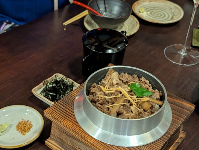 釜めし(牛のしぐれ煮)