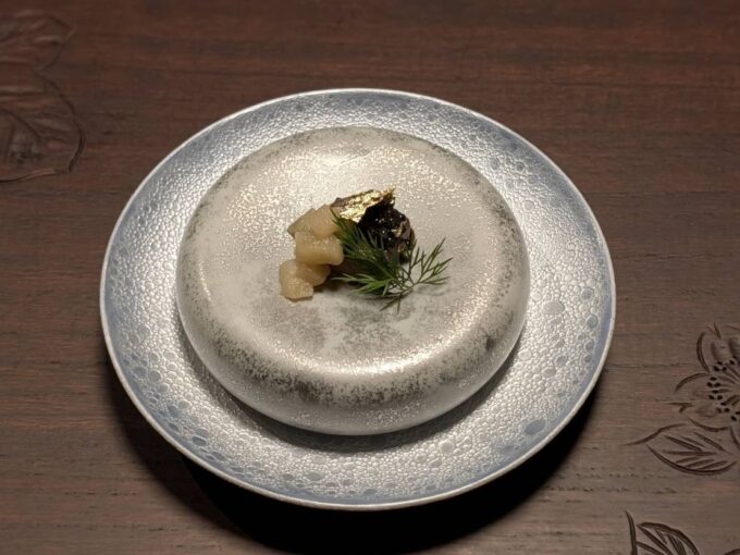 フォアグラと信州リンゴ