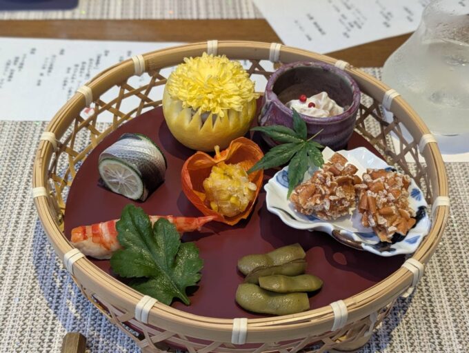 菊釜盛り